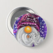 Happy Gnome Christmas Button (Voorkant /achterkant)