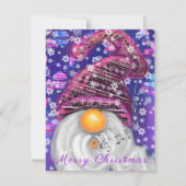 Happy Gnome in het Paarse Pet Zing een kerstlied - (Voorkant)