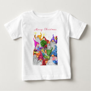 Happy Gnomes Christmas Baby T-shirt