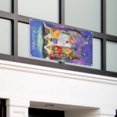 Happy Gnomes Kerstbanner Spandoek (Buitenkant Gebouw)