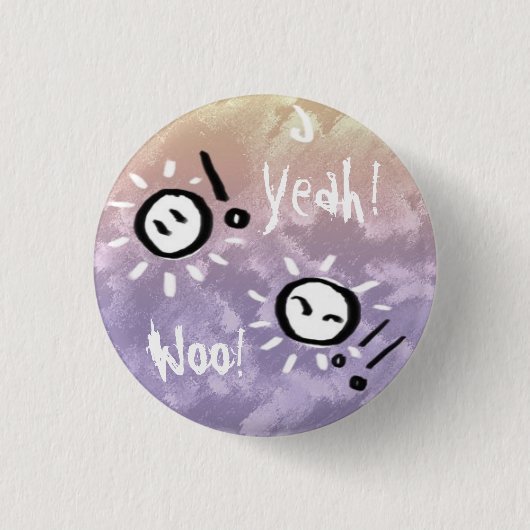Happy Go Lucky Button (Voorkant)