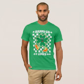 Happy Go Lucky Green Vrouwen St. Patrick's Day T-shirt (Voorkant volledig)