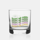 Happy Go Lucky Irish Whisky Glas (Voorkant)