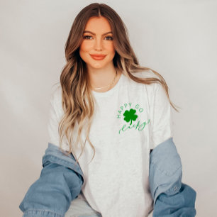 Happy Go Lucky Shamrock St. Patrick's Day Unisex T-shirt