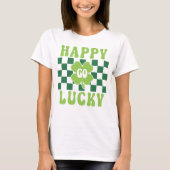 Happy Go Lucky Shirt, St Patrick's Day T-Shirt (Voorkant)