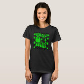 Happy Go Lucky St. Patrick Day Shamrock Clover Iri T-shirt (Voorkant volledig)