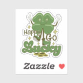 Happy Go Lucky St. Patrick's Day Sticker (Vel)