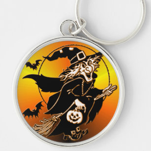 Happy Go Lucky Witch Sleutelhanger
