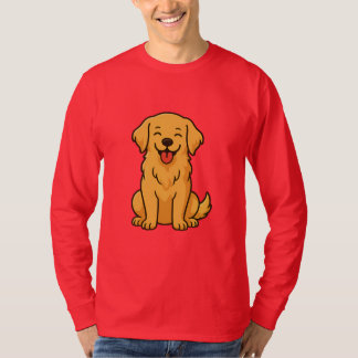 Happy Golden Retriever Dog – Cute Funny Pets T-shirt