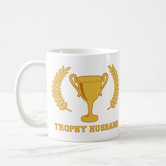 Happy Golden Trophy Husband Koffiemok (Links)