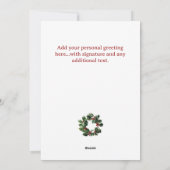 Happy Golfer kerstvakantie Kaart (Achterkant)