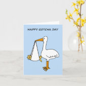 Happy Gotcha Day Cat Kaart (Gele Bloem)