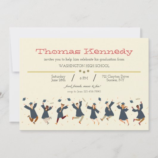 Happy Graduates Afstuderen Kaart (Voorkant)