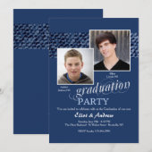 Happy Graduates Photo Invitation Kaart (Voorkant / Achterkant)