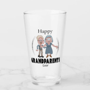 Happy Grandouders Day Glass Glas