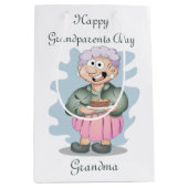 Happy Grandouders Day Grandma Medium Cadeauzakje (Voorkant)