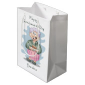 Happy Grandouders Day Grandma Medium Cadeauzakje (Achterkant Gekanteld)