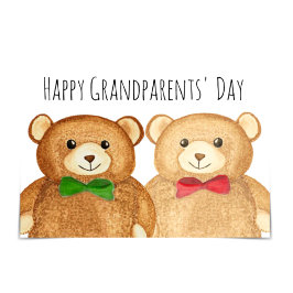 "Happy Grandouders Day" Grootouder Beren Kaart