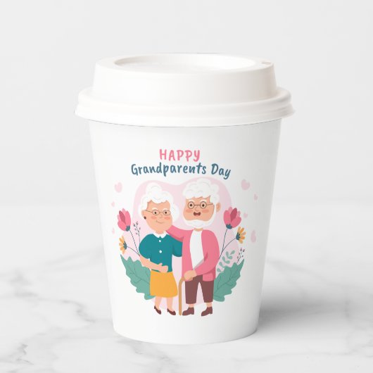 Happy Grandouders Day Papieren Bekers (Voorkant)