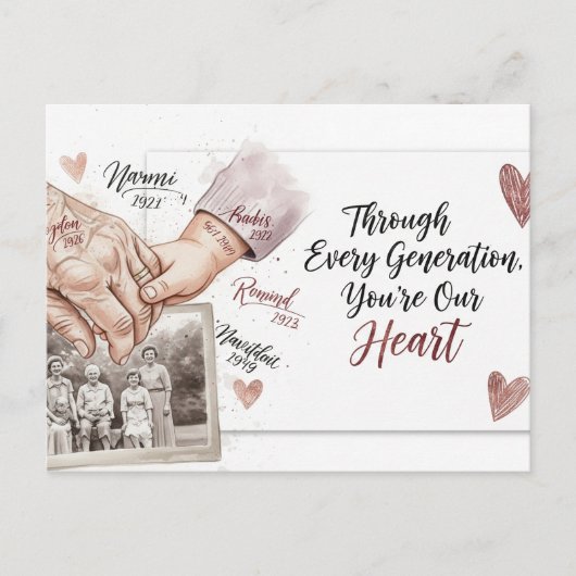Happy grandparents day postcard briefkaart (Voorkant)