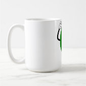 Happy Green 6 Café Mug (Gauche)