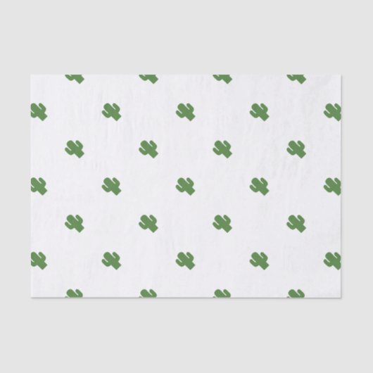 Happy green cactus in roze zomer tissuepapier (Voorkant)