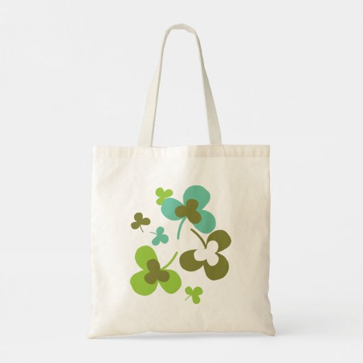 Happy Green Clover laat Art I Tote Bag (Achterkant)