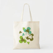 Happy Green Clover laat Art I Tote Bag (Voorkant)