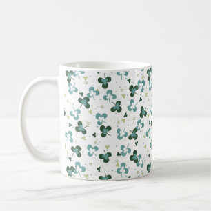 Happy Green Clover laat kunstpatroon III achter Koffiemok