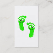 Happy Green Feet Visitekaartje (Achterkant)
