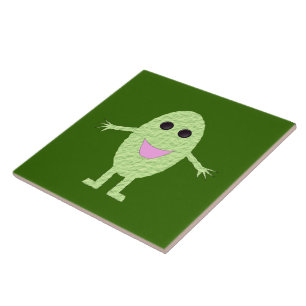 Happy Green Grape Tile Tegeltje