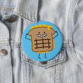 Happy Grilled Cheese Sandwich Ronde Button 4,0 Cm (In situ)