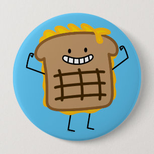 Happy Grilled Cheese Sandwich Ronde Button 4,0 Cm