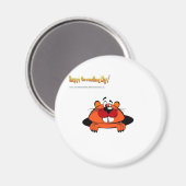 Happy Ground Hog Day Magneet (Voorkant / Achterkant)