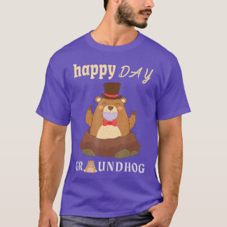 Happy Groundhog Day 2021 Face Mask Funny Gift 1 T-shirt