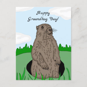 Happy Groundhog Day Briefkaart