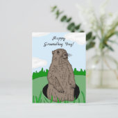 Happy Groundhog Day Briefkaart (Staand voorkant)