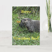 Happy Groundhog Day, custom greeting cards Kaart (Voorkant)