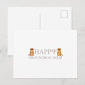 happy Groundhog Day Feestdagenkaart (Voorkant / Achterkant)