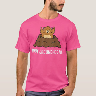 Happy Groundhog Day Funny Groundhog T-shirt