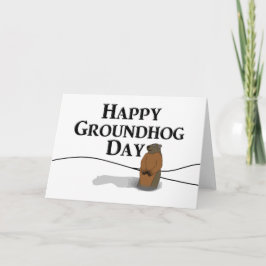 Happy Groundhog Day Kaart