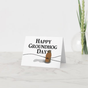 Happy Groundhog Day Kaart