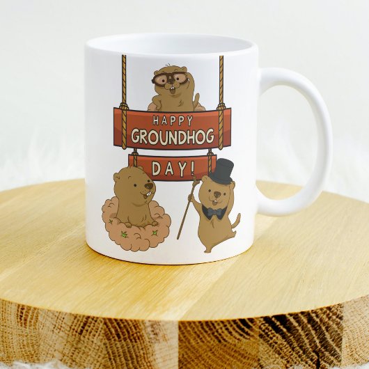 Happy Groundhog Day Koffiemok