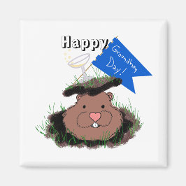Happy Groundhog Day Magneet