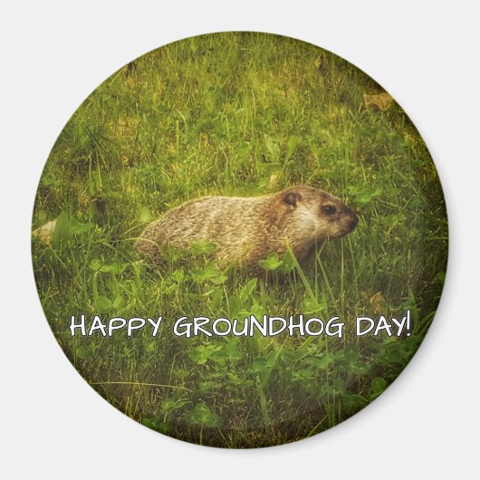 Happy Groundhog Day! magneet (Voorkant)