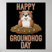 Happy Groundhog Day Poster (Voorkant)