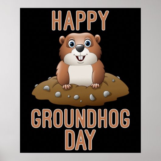 Happy Groundhog Day Poster (Voorkant)
