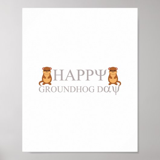 happy Groundhog Day Poster (Voorkant)