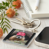 Happy Groundhog Day Sleutelhanger (Voorkant Rechts)