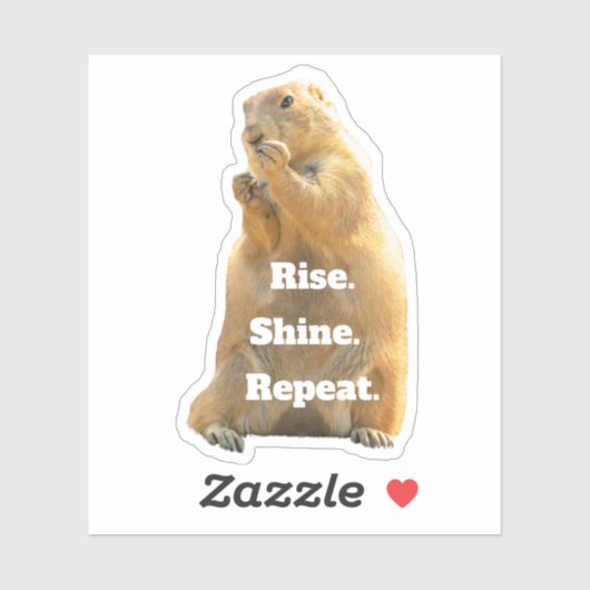 Happy Groundhog Day Sticker (Vel)